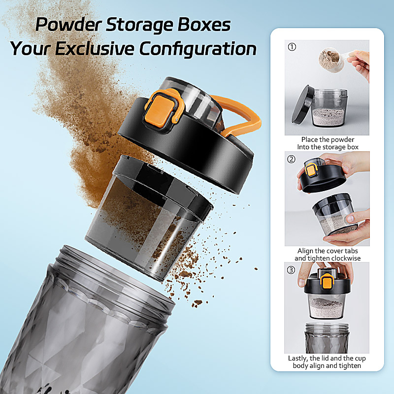 Shaker électrique automatique pour centre commercial, bouteille, lait, café, mélangeur, bouilloire, salle de sport en plein air, tasse Assad en poudre, 10000 ml, 650ml AI0001 – Image 6