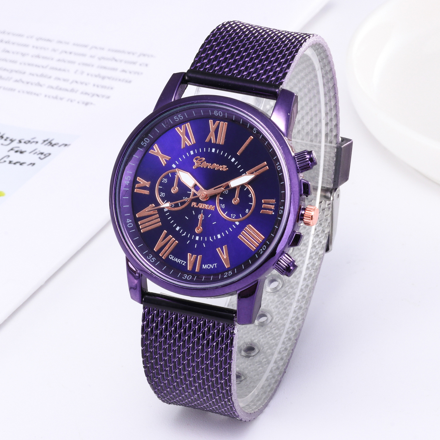 Montres à quartz en diamant pour femmes, montres-bracelets de luxe, cadeau d'horloge, nouveau AI0001 – Image 7