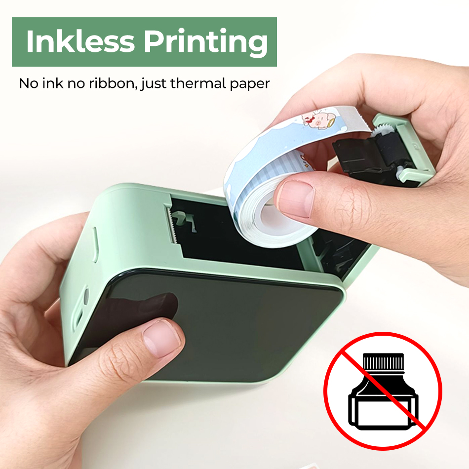 Marklife-Imprimante d'étiquettes P15, étiqueteuse thermique portable, Bluetooth, impression sans encre, autocollant auto-adhésif, 15mm, P12, D30 AI0001 – Image 5