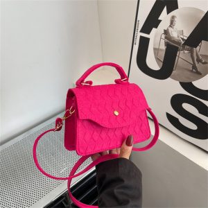 ChimSquare-Sac à bandoulière en feutre pour femme, sac sous les bras, sacs à main décontractés pour documents solides, fourre-tout pour le shopping AI0001