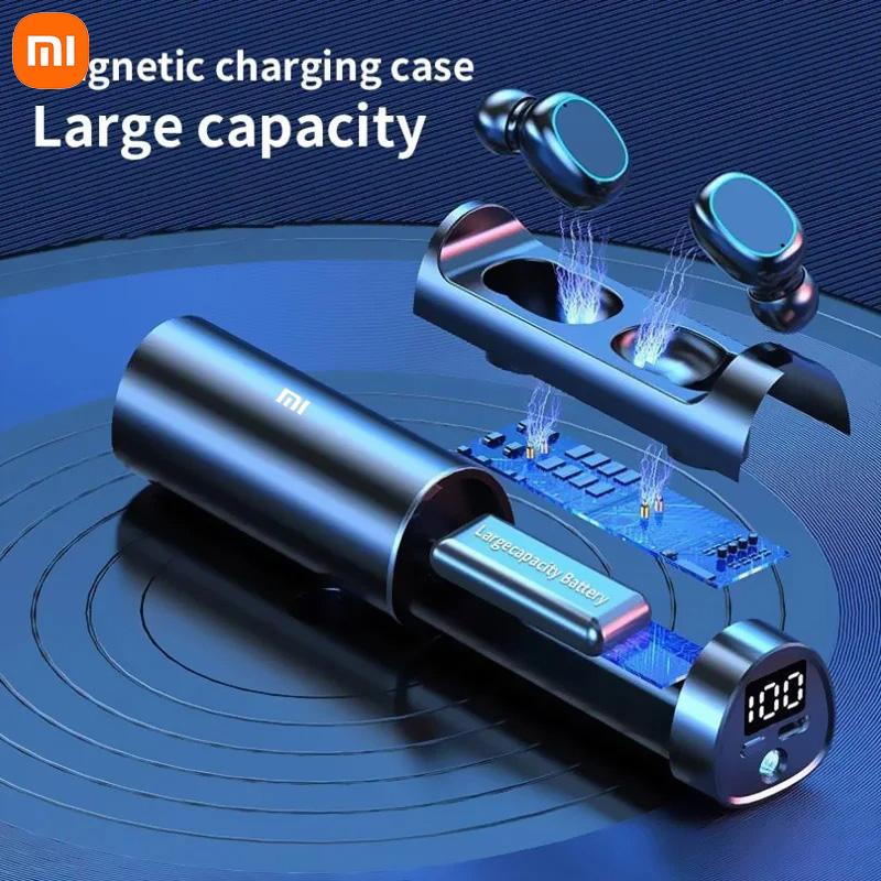 XIAOMI-Écouteurs intra-auriculaires Bluetooth N21 TWS, son 8D, casque de jeu, écouteurs sans fil étanches, affichage LED avec micro AI0001 – Image 3