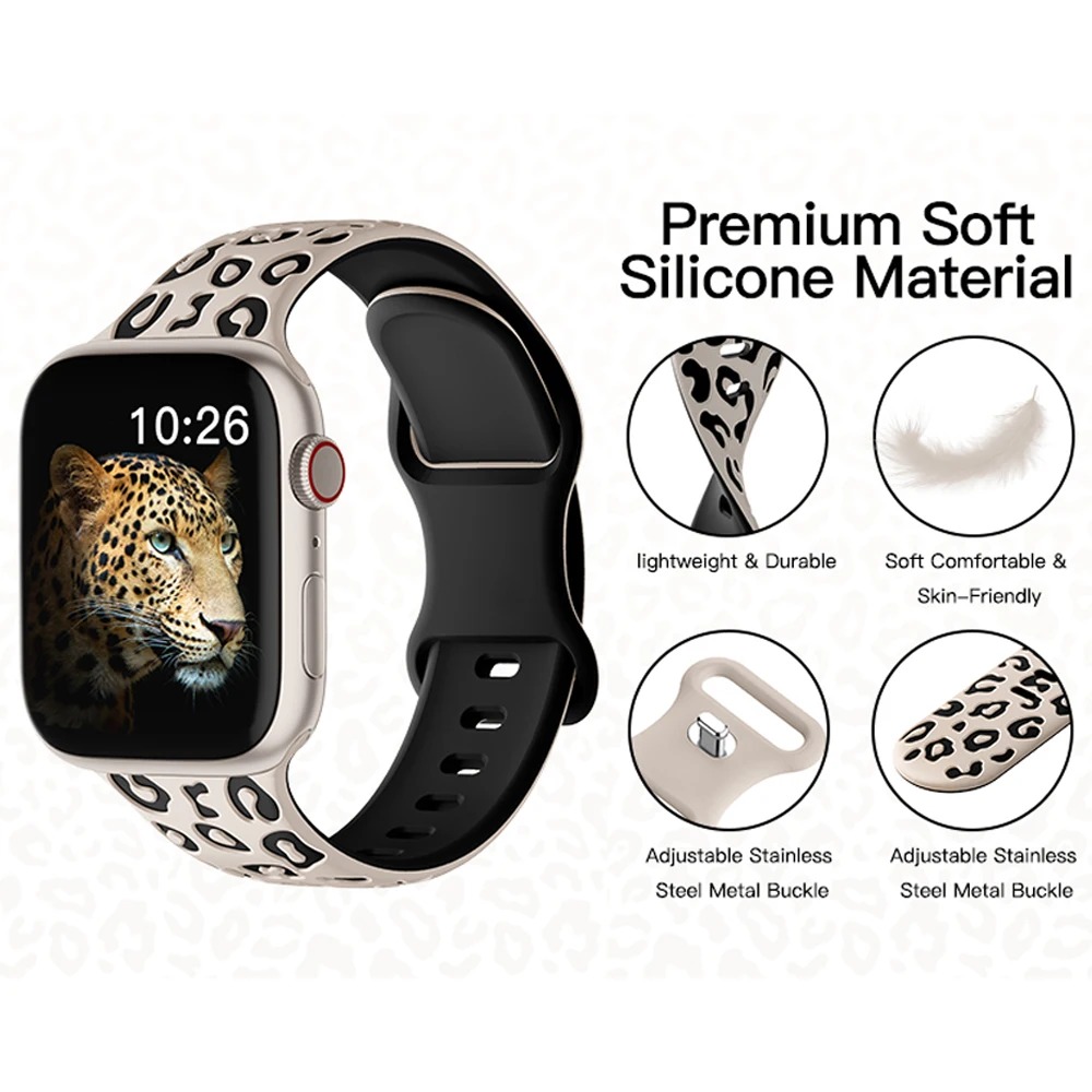Bracelet en silicone gravé pour Apple Watch Band, 40mm, 44mm, 42mm, 45mm, 41mm, 49mm, 38mm, Série 8, 9, 7, SE, 6, 5, 4, Ultra 2, 3 AI0001 – Image 5