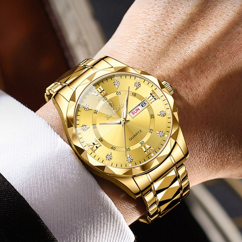 Montres à quartz étanches pour hommes, montres-bracelets à grand cadran pour hommes, montre de sport en acier inoxydable, affaires de luxe, marque supérieure AI0001 – Image 5