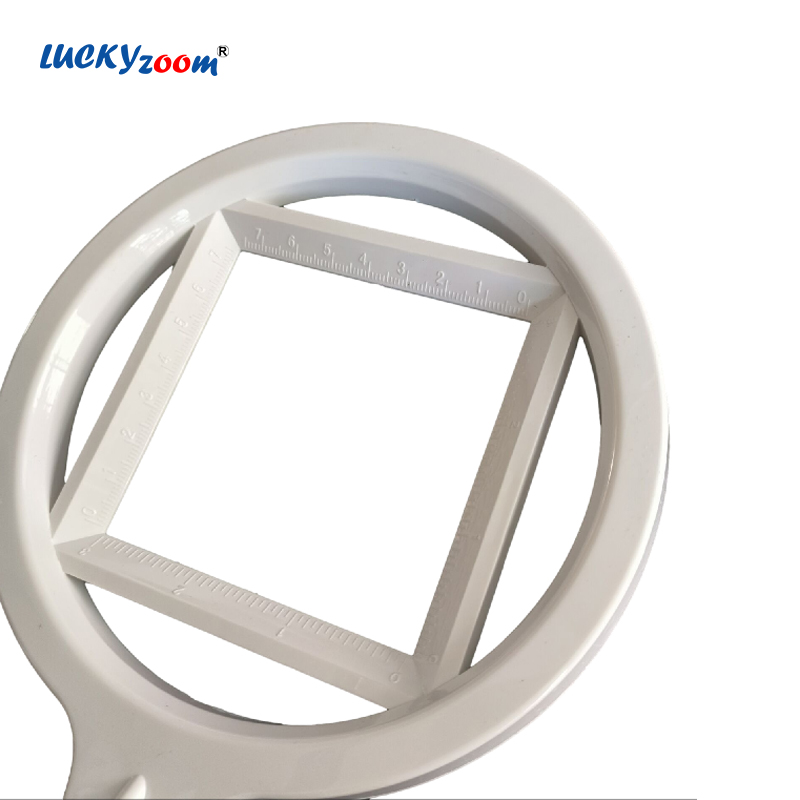 Lampe de bureau pliable Loupe éclairée, échelle 5X 2.5X Loupe de table avec lumière LED Support rapide en métal Grande lecture Lupa AI0001 – Image 6