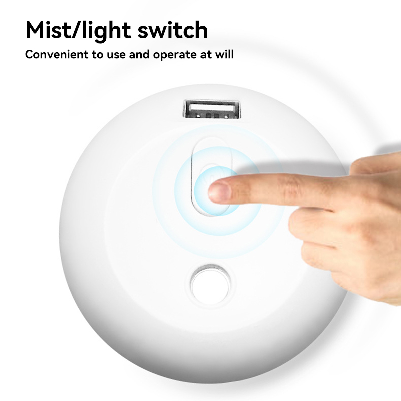 Xiaomi-Humidificateur d'air à lumière ambiante LED, vaporisateur d'aromathérapie, diffuseur d'huiles essentielles, supporter ficateur d'air aste par USB AI0001 – Image 4