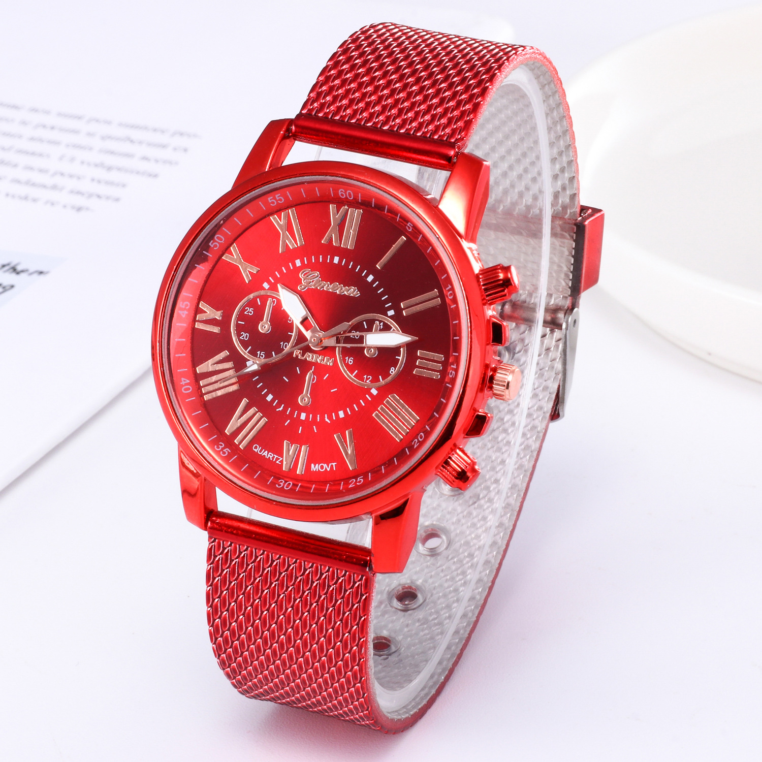 Montres à quartz en diamant pour femmes, montres-bracelets de luxe, cadeau d'horloge, nouveau AI0001 – Image 4