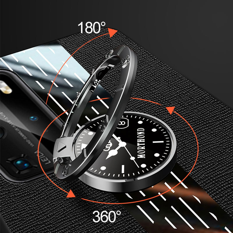 Anneau de support universel rotatif à 360 degrés pour téléphone portable, horloge noire, tout en métal, accessoires de téléphone AI0001 – Image 6
