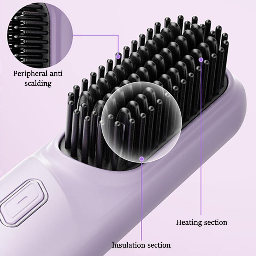 Peigne sans fil pour cheveux raides, Ion négatif, Portable, Soins capillaires, Coiffure, Rapide, Rechargeable, Outils de beauté AI0001 – Image 4