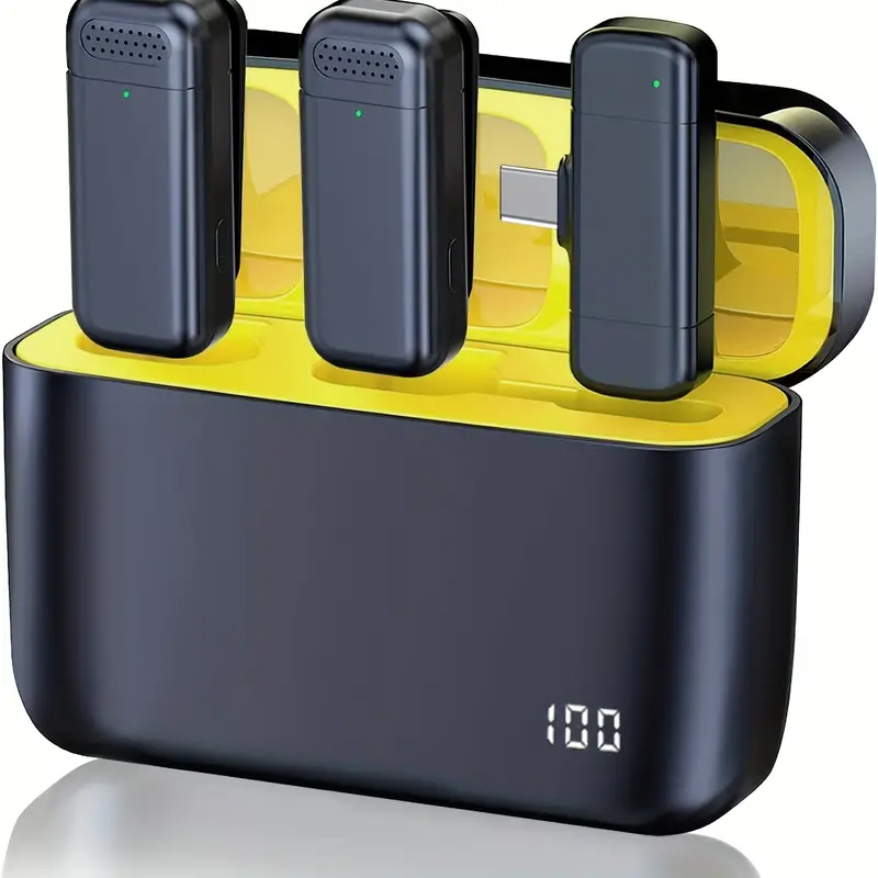 Microphone Lavalier sans fil pour iPhone iPad, type-c, à clipser, pour vidéo, Vlog statique, téléchargements prometteurs TikTok AI0001 – Image 6