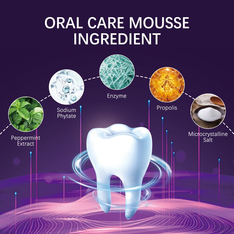Dentifrice en Mousse V34, 45ml, pour Blanchiment des Dents, Jaune, Remodelé, SAF, Hygiène Buccale, 2024 AI0001 – Image 3
