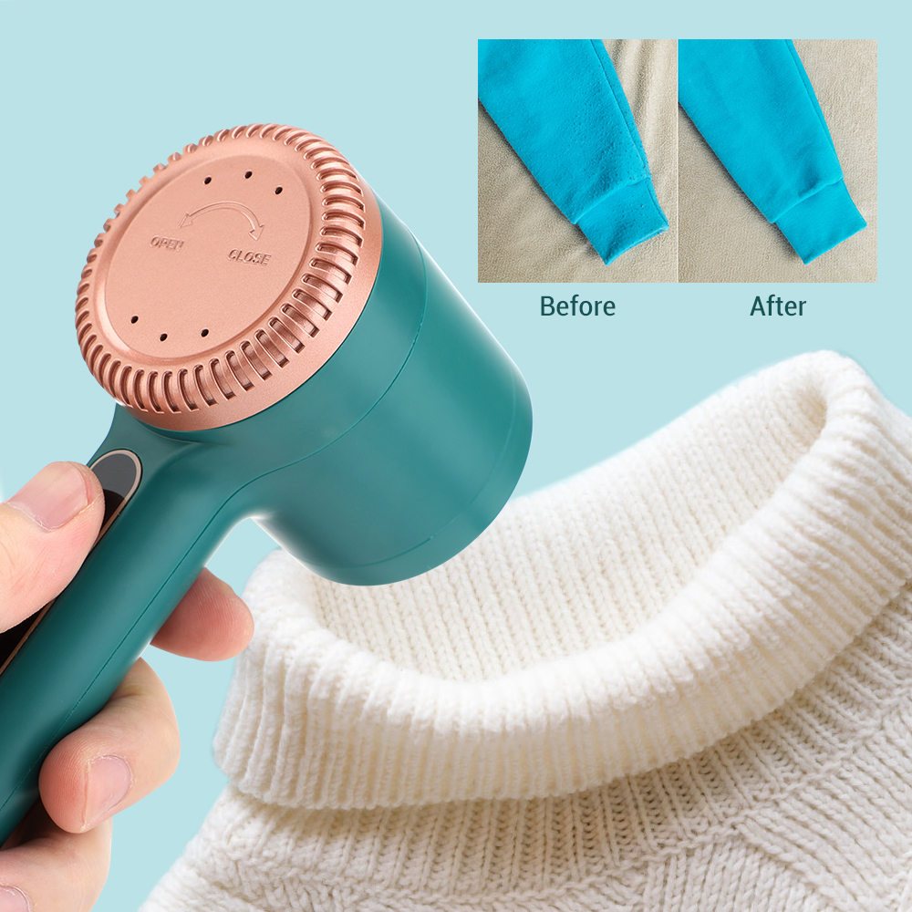 Tondeuse à boules de poils domestique, dissolvant de peluches électrique portable, vêtements de boules de poils Fizz, élimination des peluches, chargement USB, 3 recycleurs AI0001 – Image 6
