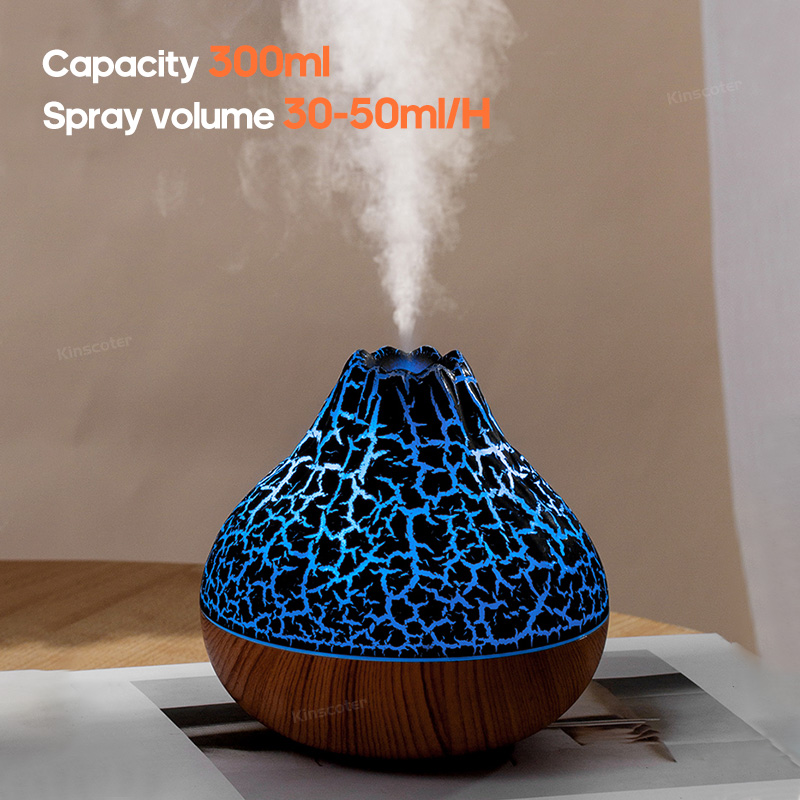 Humidificateur d'air électrique de bureau avec USB, vaporisateur d'eau, supporter ficateur, désodorisant, nuit de 7 couleurs, 300ml AI0001 – Image 3