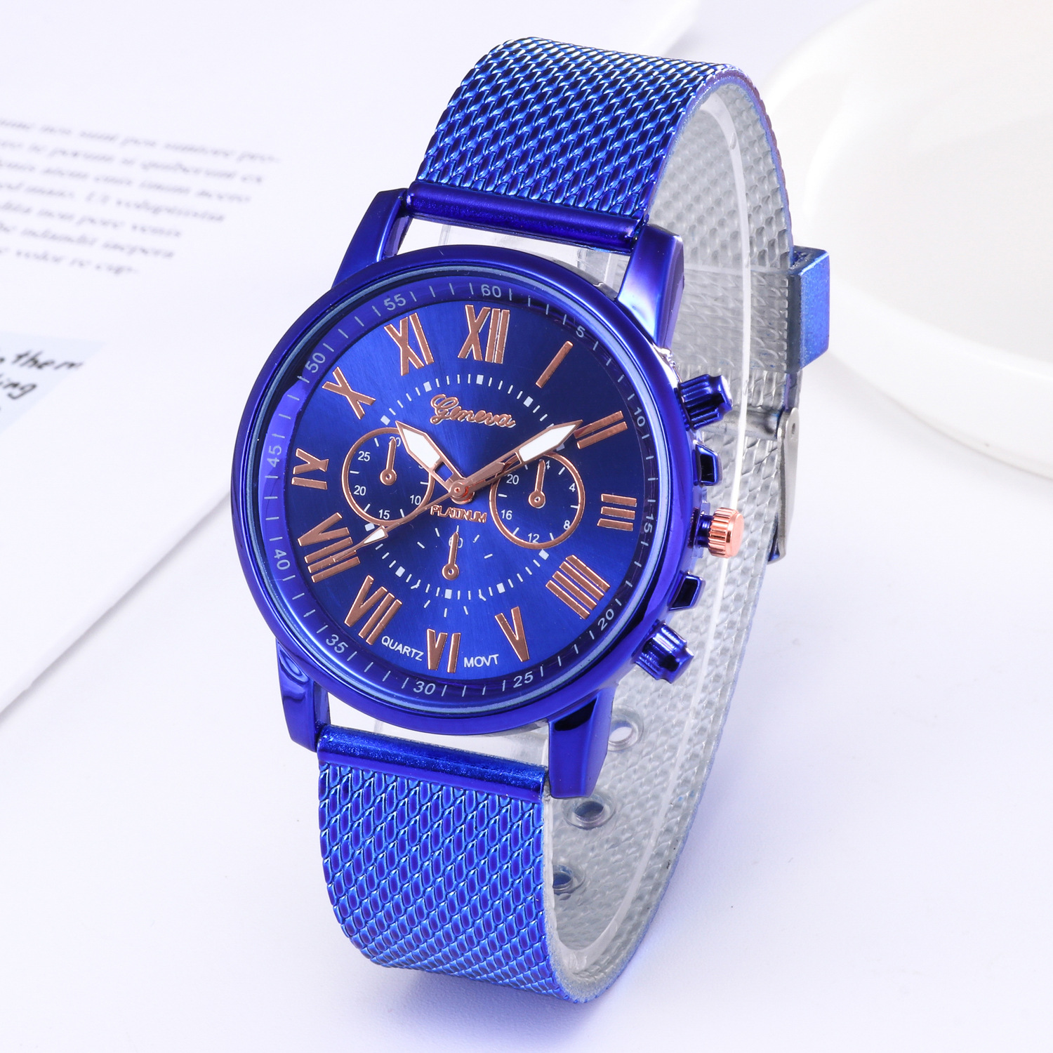 Montres à quartz en diamant pour femmes, montres-bracelets de luxe, cadeau d'horloge, nouveau AI0001 – Image 3
