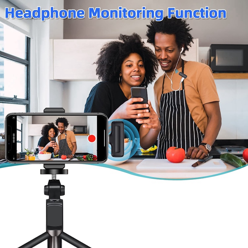 Microphone Lavalier sans fil pour Android de type C, condensateur omnidirectionnel, micro statique pour téléchargements, vidéo, podcast, Vlog AI0001 – Image 3