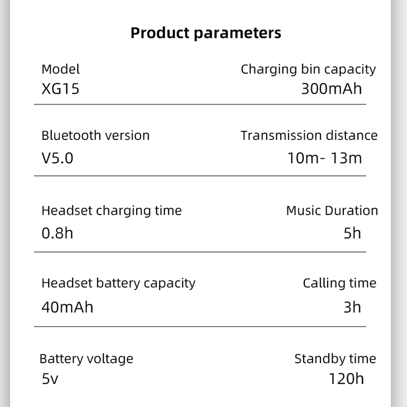 Casque Bluetooth TWS XG15 pour tous les smartphones, écouteurs sans fil, stéréo HD, casque de sport étanche, quatre écouteurs, couple, nouveau AI0001 – Image 2