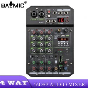 Centre commercial professionnel avec connexion sans fil statique, interface audio PC, effet 16 DSP, 4 canaux AI0001