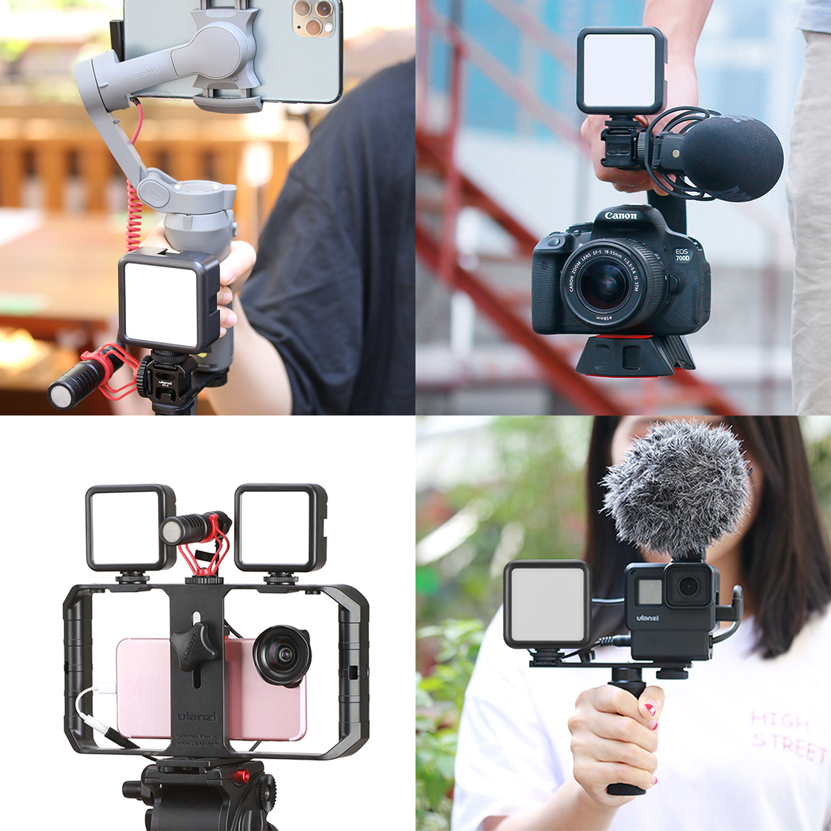 Ulanzi-Mini lampe vidéo LED VL49, 2000mAh, CRI 95 + 5500K, Vlogger de photographie portable, lumière d'appoint avec sabot froid pour appareil photo reflex numérique AI0001 – Image 2