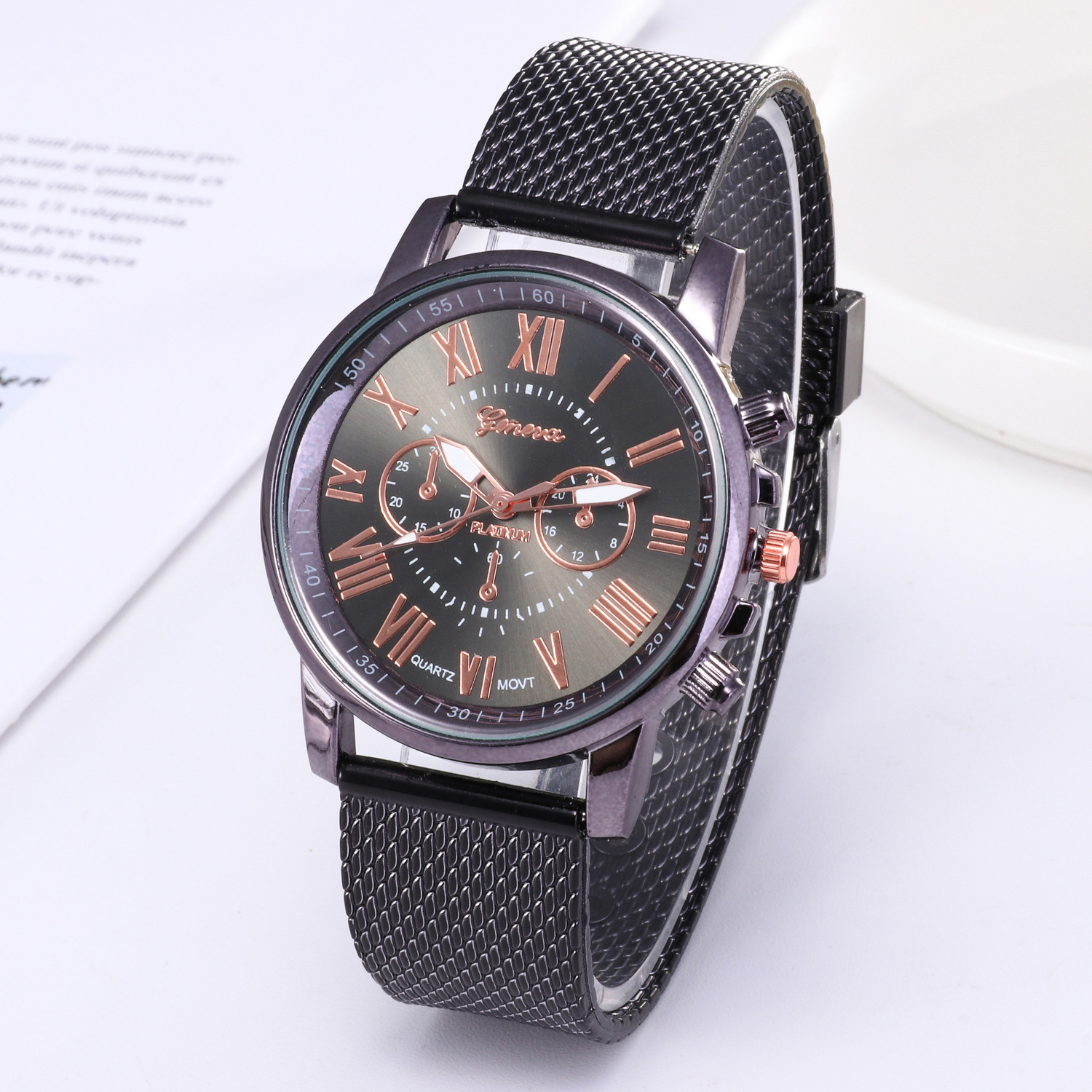 Montres à quartz en diamant pour femmes, montres-bracelets de luxe, cadeau d'horloge, nouveau AI0001 – Image 5