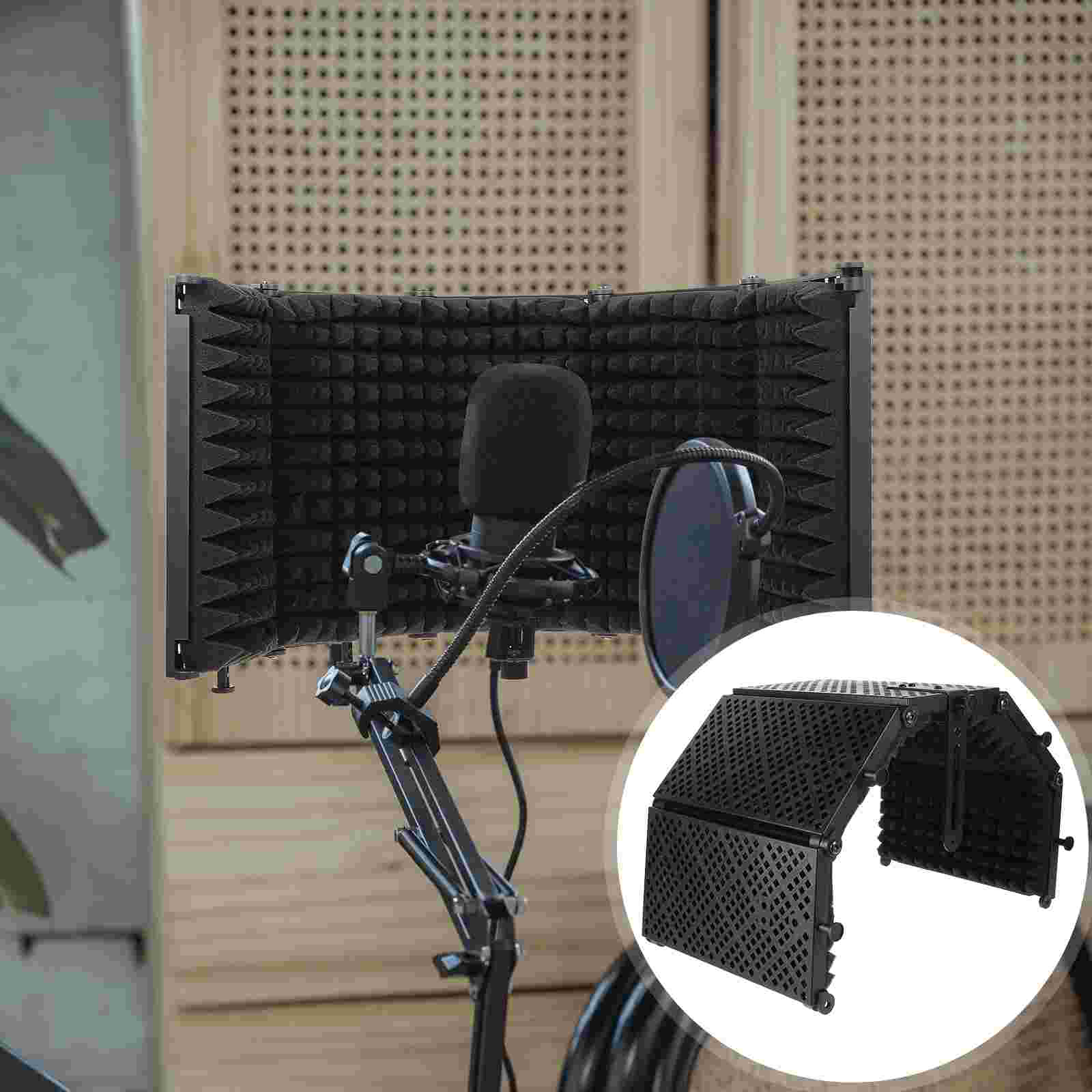 Bouclier d'isolation de microphone à condensateur, insonorisé, boîtiers absorbants, réduction du bruit brûleur AI0001 – Image 3