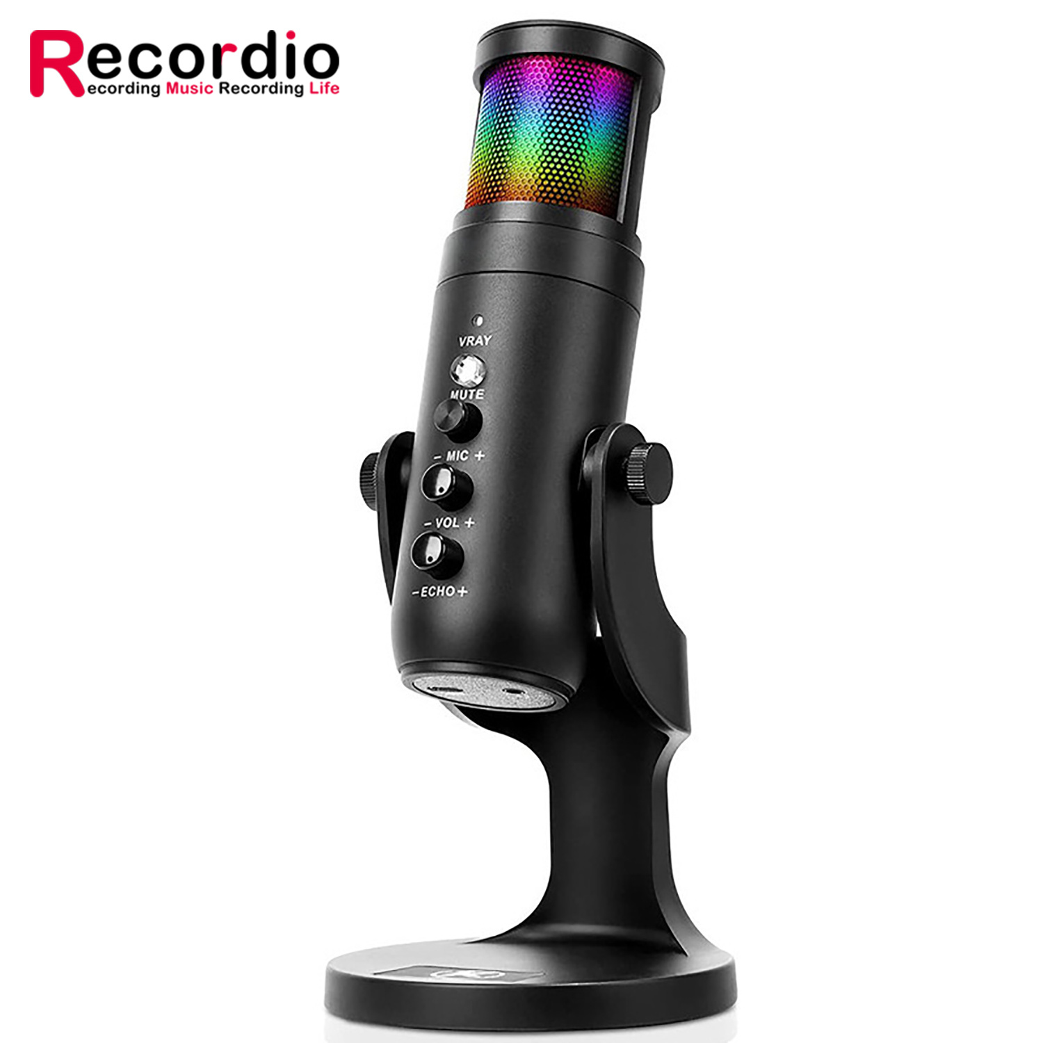 Microphones colorés GAM-ME950 de jeu de RVB avec le microphone de jeu d'USB de lampe de LED pour le bureau de PC AI0001 – Image 6