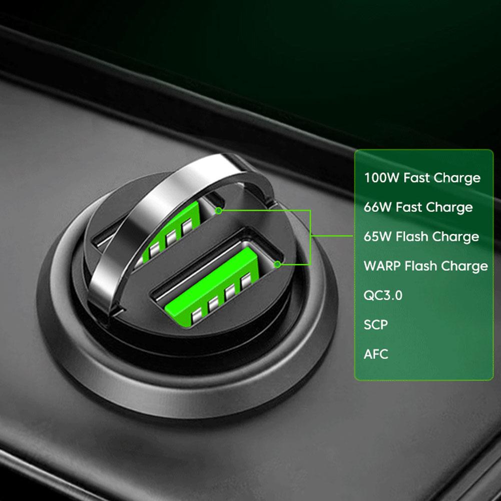 Chargeur de voiture USB 200W QC 3.0, adaptateur de charge rapide pour téléphone iPhone Samsung AI0001 – Image 4