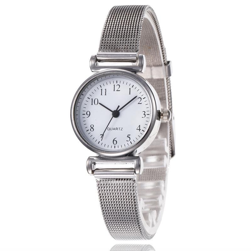 Montre-bracelet à quartz avec ceinture en maille pour femme, horloge à petit cadran, cadeaux pour fille AI0001 – Image 6