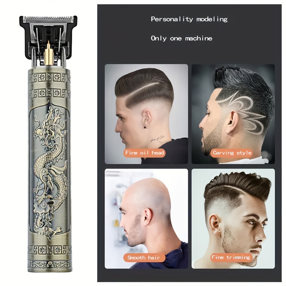 Tondeuse à cheveux électrique T9, tondeuse à barbe rétro, tondeuse à cheveux pour le corps, machine de découpe de cheveux, tondeuse de barbier professionnelle, rasoir AI0001 – Image 5
