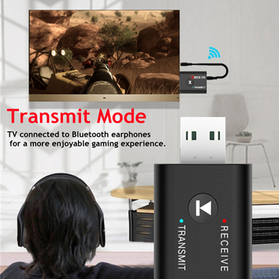 Émetteur-récepteur audio Bluetooth 5.0, prise AUX 3.5mm, RCA, USB, dongle stéréo sans fil, adaptateur pour TV, kit de voiture, haut-parleur, sauna, téléphone AI0001 – Image 3