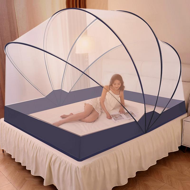 Moustiquaire portable en maille pliable pour adultes, tente de camping, lit, modifications, simple, respirant AI0001