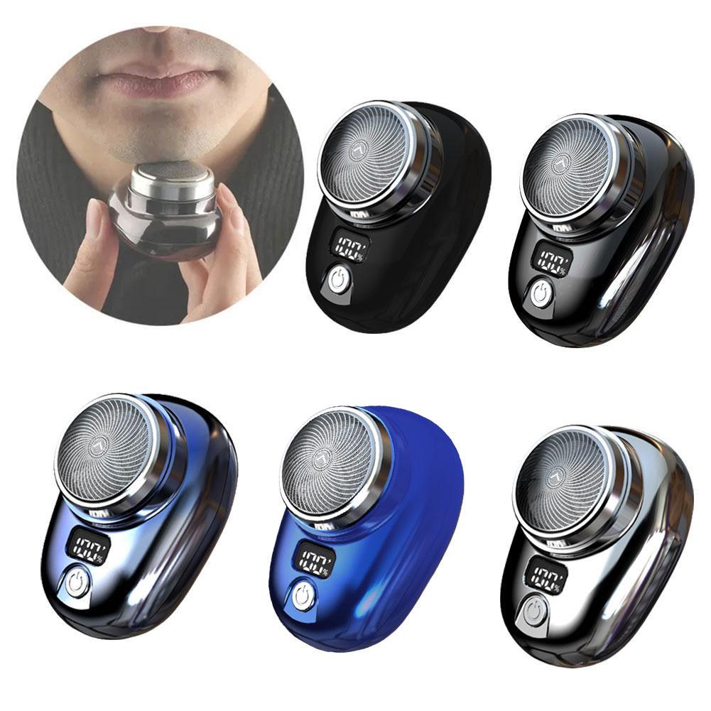 Mini rasoir électrique pour hommes, rasoir monté sur véhicule avec affichage numérique, lavable, sans fil, poche de voyage, visage, tondeuse à barbe AI0001 – Image 5