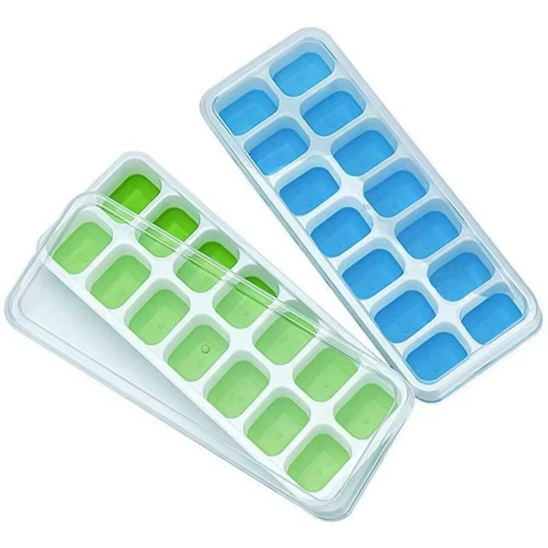 Moules à glaçons en silicone réutilisables avec couvercle, plateaux à glaçons, dégagement super facile, whisky, 14 pièces AI0001 – Image 5