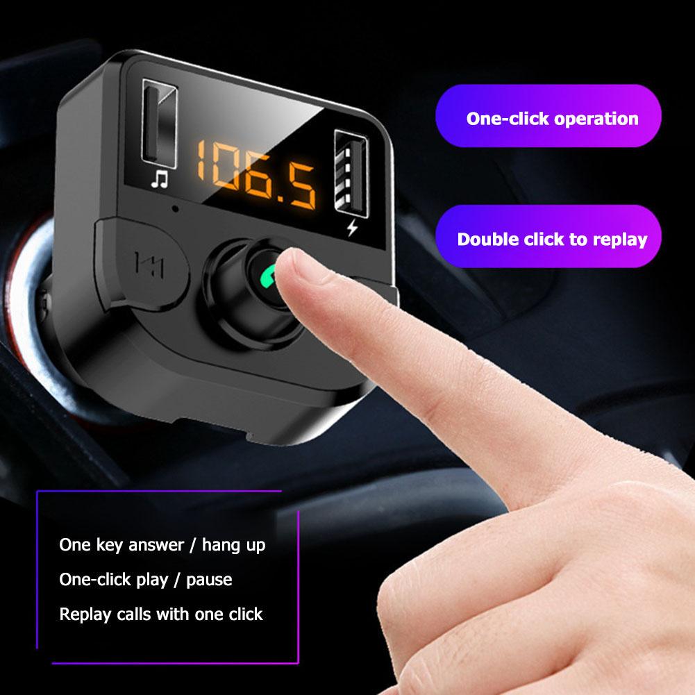 Transmetteur FM pour voiture, lecteur de musique MP3, kit de voiture, affichage numérique LED, sans fil, multifonctionnel, adaptateur de charge rapide, BT36B AI0001 – Image 5