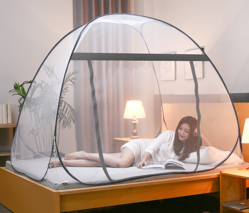 YSigned-Moustiquaire pour Lit Simple et Double, Tente de Lit pour Enfants, Décoration de Maison en Plein Air, Nouvelle Collection AI0001 – Image 4