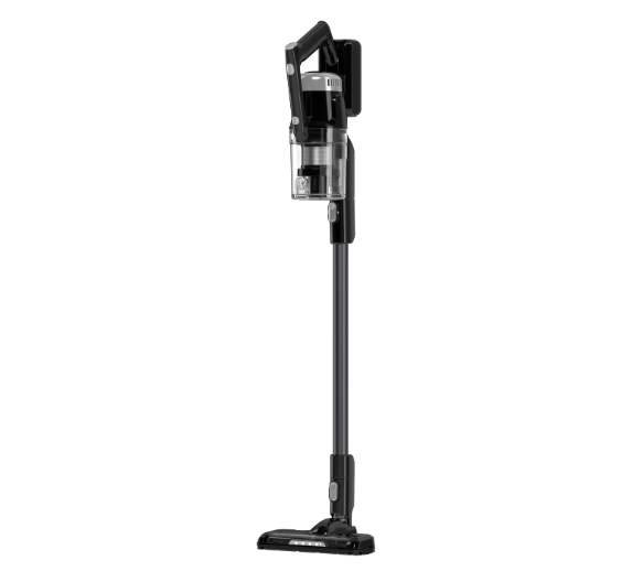 Aspirateur vertical sans fil Sharp 150 watts avec technologie cyclonique/2 niveaux d'intensité/portatif/filtration HEPA/brosse turbo EC-CS150DC-BZ, noir