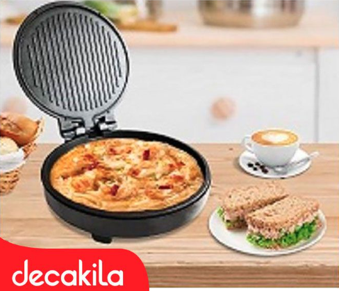 DECAKILA Machine à pizza - 1200W - Revêtement antiadhésif HG00343 – Image 2