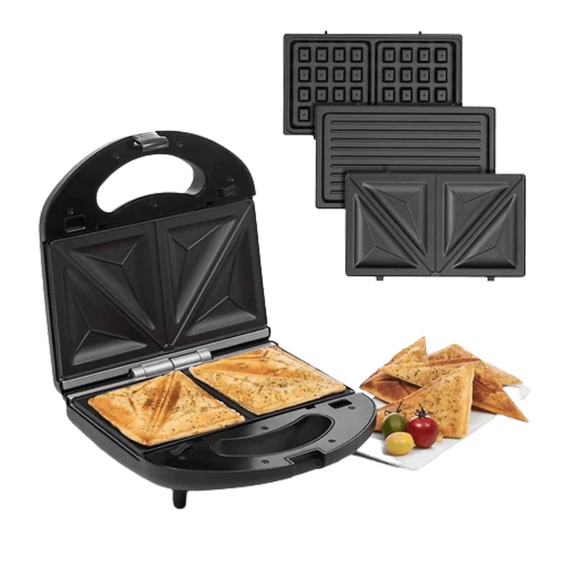 Decakila Machine à sandwich à LED de travail 3 en 1 750W - KEEC048M HG00343