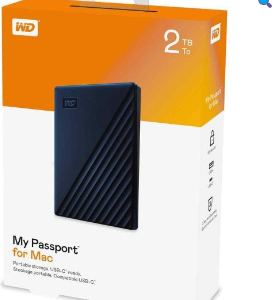 Disque dur Externe WD My Passport pour 2 To USB-C 3.0 ID00213