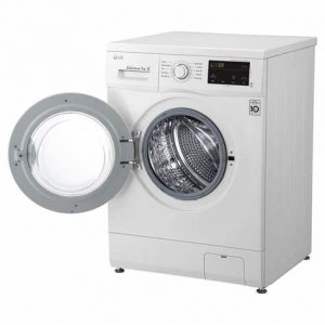 LG - Machine à Laver Automatique à Chargement Frontal 7 kg, FH296HDL23, Blanc MD00224