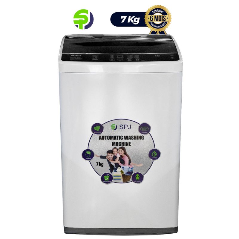 Machine à Laver - 7kg - Automatique - SPJ - TLGRU-7FAM - Top Load - Beige SPJ00308