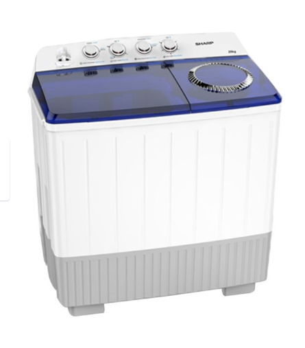 Machine à laver Semi Automatique - Lave-Linge - Sharp - 10kg - ES-T106AP-X - Blanc et Bleu - EZ00500 – Image 3