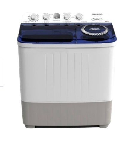 Machine à Laver semi-automatique Sharp 14 kg, blanc/bleu – ES-T147AP-Z EZ00500