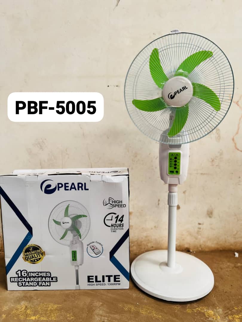 PEARL – Ventilateur Rechargeable 16 Pouces PBF-5005 14h Sodi00