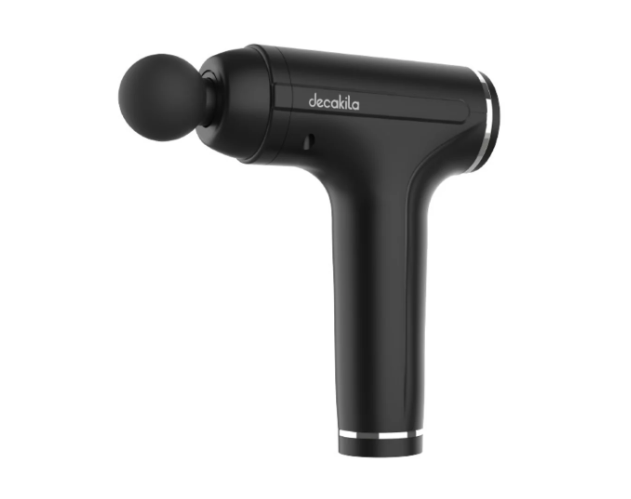 Pistolet Vibromasseur Musculaire Portable, 4 Tête De Massage, 6 Vitesses - KMBS004B - Argent HG00343