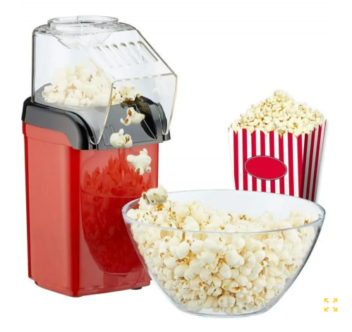 Pop-Corn À Air Chaud Domestique Decakila KETT009R, 1200W, 0.27L , Prêt En 2 Minutes HG00343