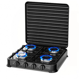 Réchaud Cuisinière À Gaz Decakila KMGS010B À 4 Brûleurs, Allumage Manuel HG00343