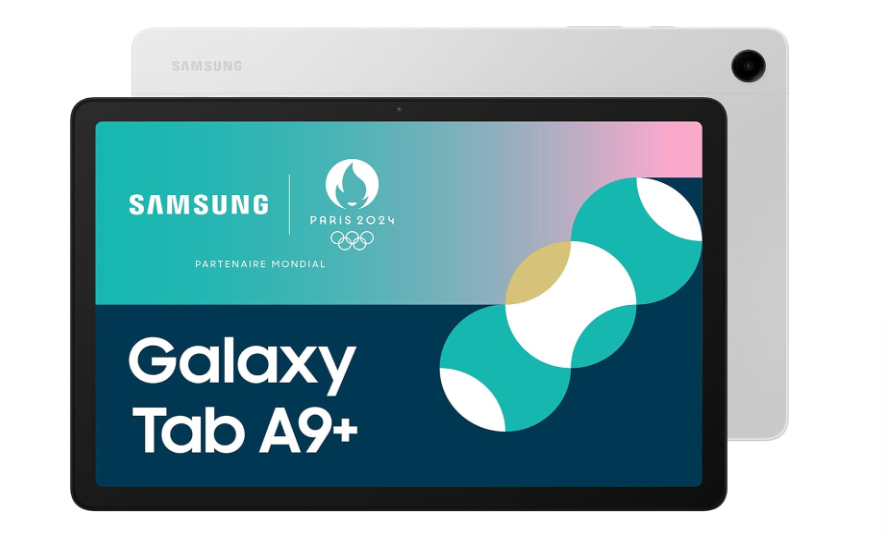 Samsung Galaxy Tab A9+ Tablette Android, 128 Go de Stockage, Grand écran de 11", Wifi, Son 3D, DE00024