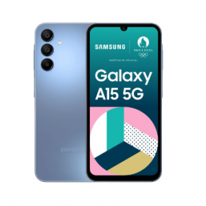 Smartphone Samsung Galaxy A15 6,5" 5G Double nano SIM 128 Go Bleu AD00338