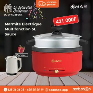 Spécial Promo - Marmite Sauce de Marque AEMAR Multifonction 5L + Bouillard Electrique Offert HM00038