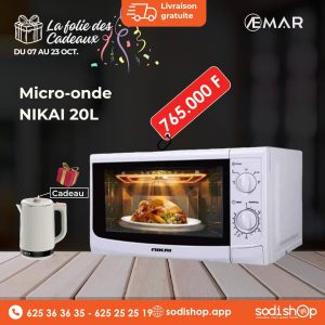 Spécial Promo - Micro Onde NIKAI 20L NMO515N9A + Bouillard Electrique Offert : HM00038