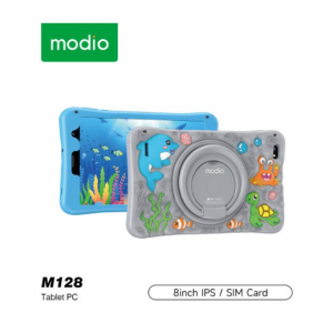 Tablette Educative Pour enfant Modio m128, 8", 256GB, 6GB Ram,5G LTE, Dual Camera silver AD00338